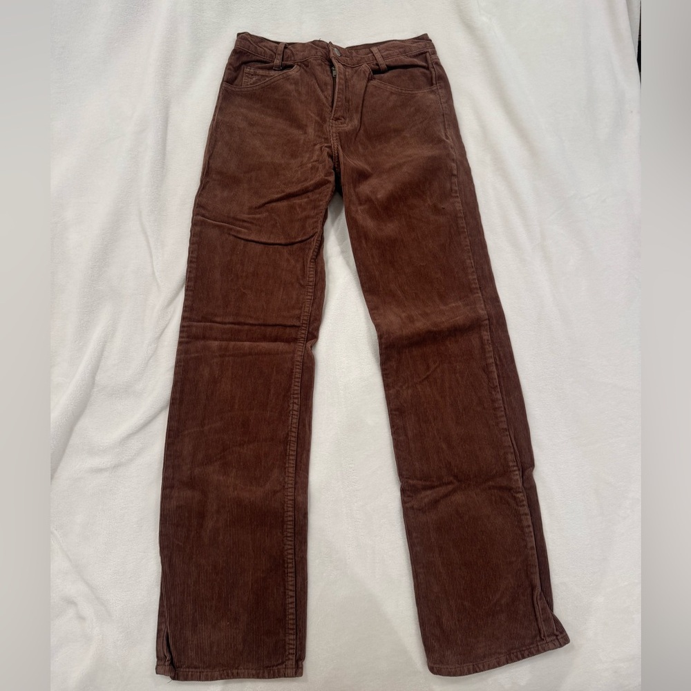 Brandy Melville Addison Corduroy Pants Brown